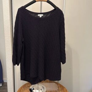 New York & Company Deep‎ Purple Crew Neck Sweater